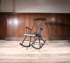 Swedish Rocking Chair in Original Paint