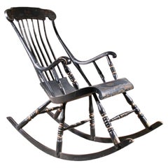 Swedish Rocking Chair in Original Paint