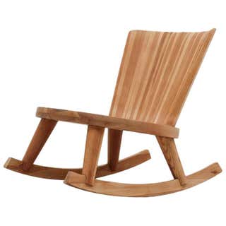 Pair of Rustic 19th Century Platform Rocking Chairs at 1stDibs