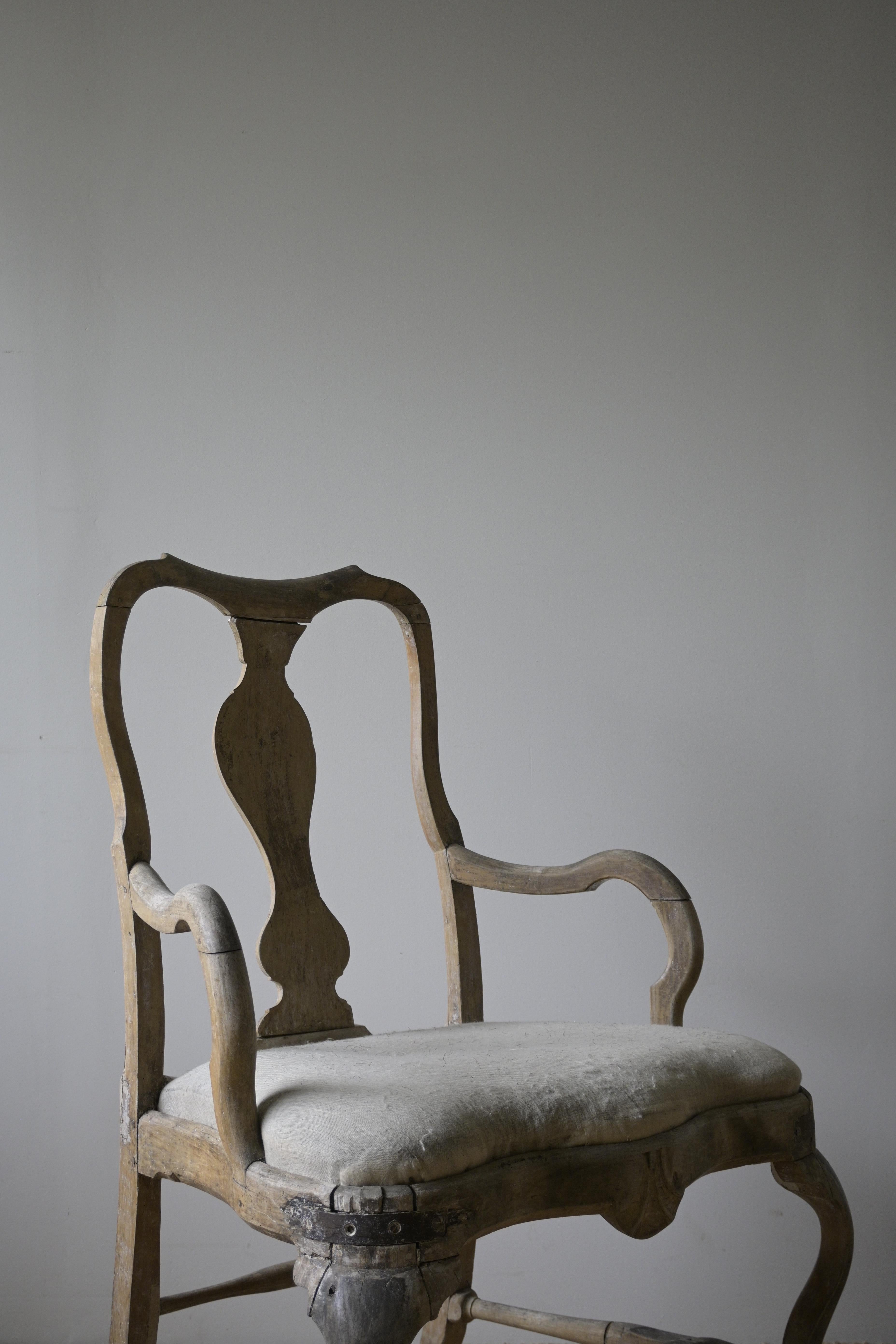 Suédois Fauteuil rococo suédois, XVIIIe siècle en vente