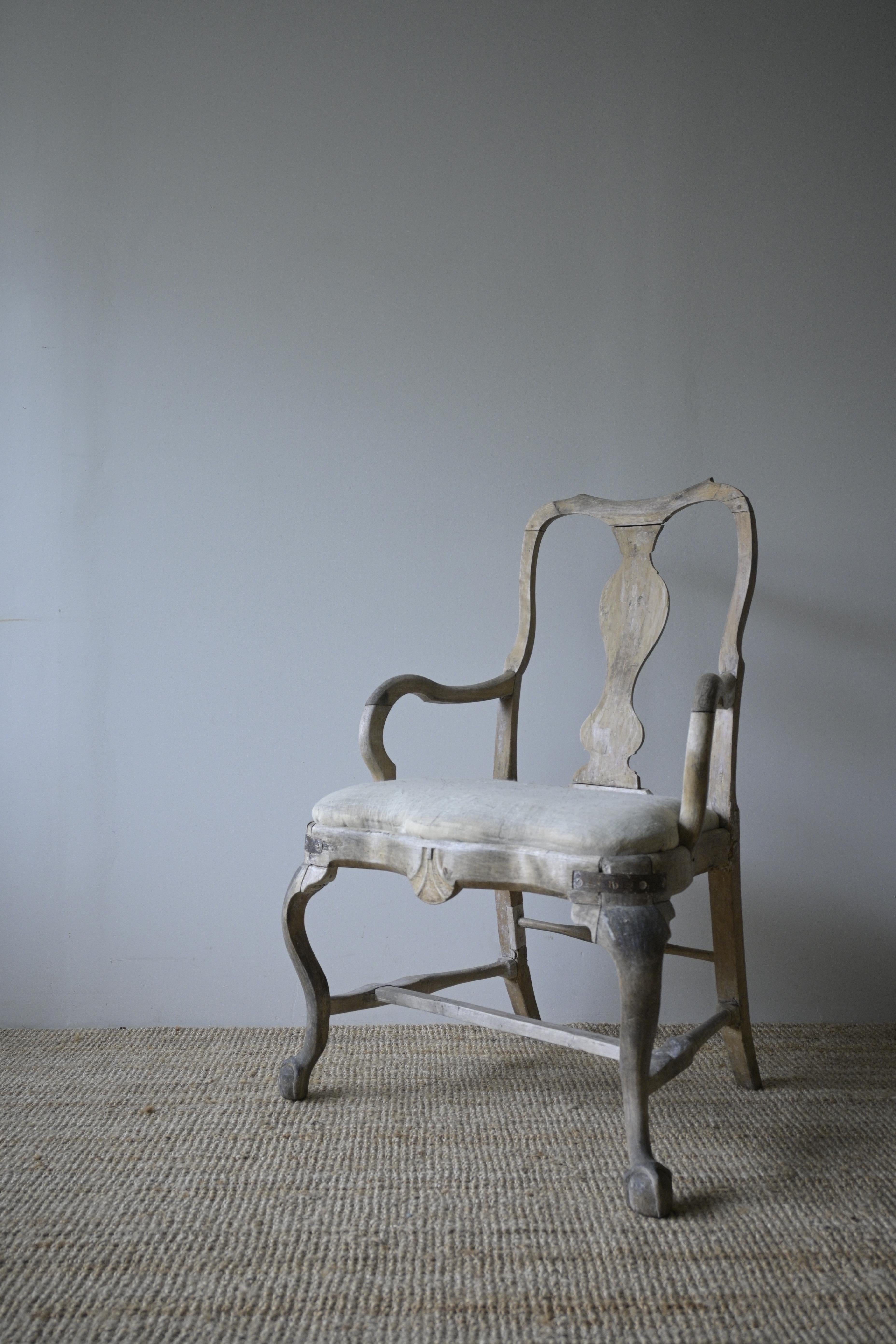 Fauteuil rococo suédois, XVIIIe siècle en vente 3