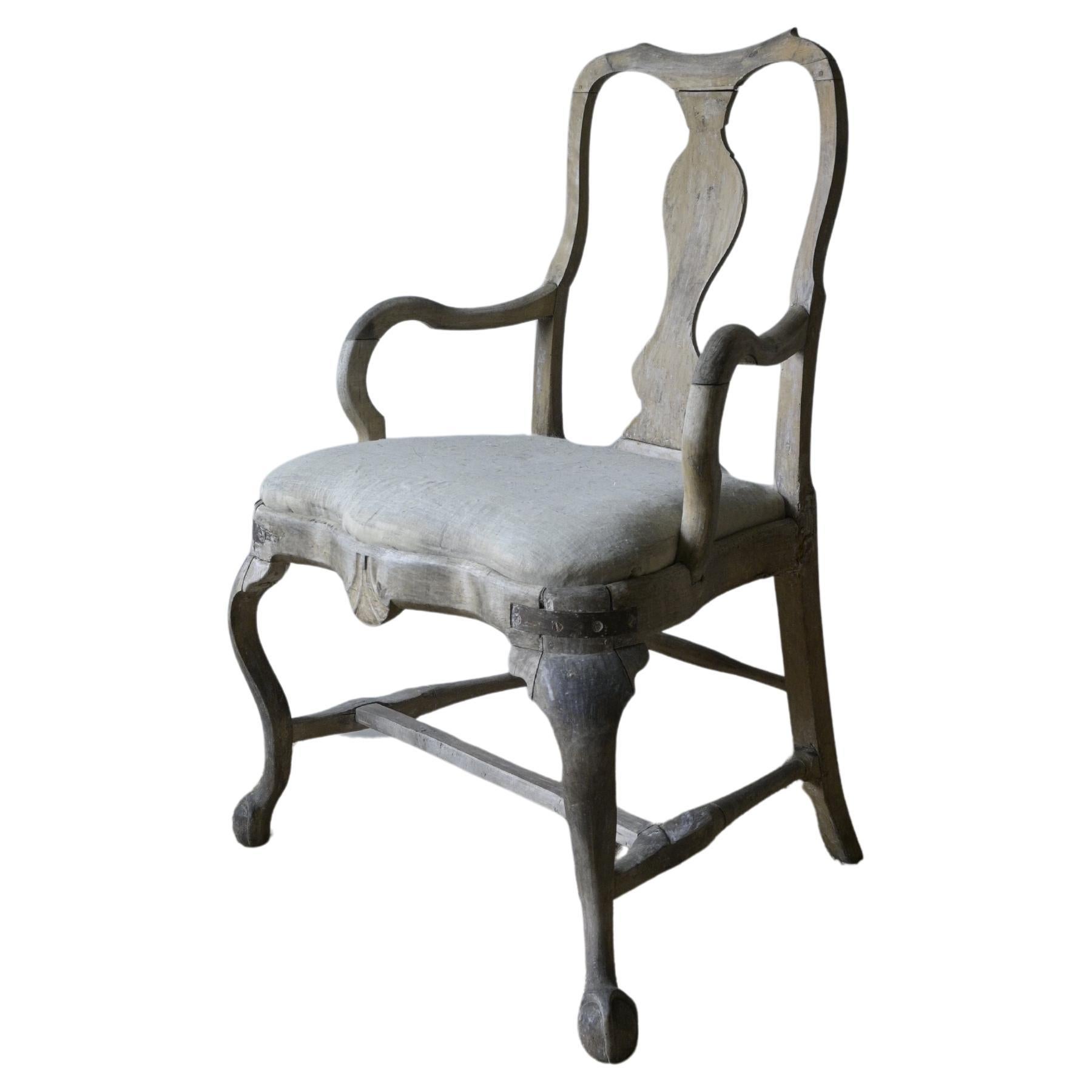 Swedish Rococo Armchair, 18th century