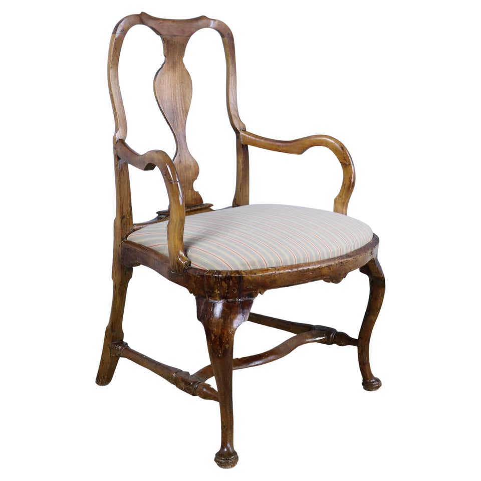 Chair Armchair Swedish Rococo 1750-1775 Black Sweden For Sale at 1stDibs