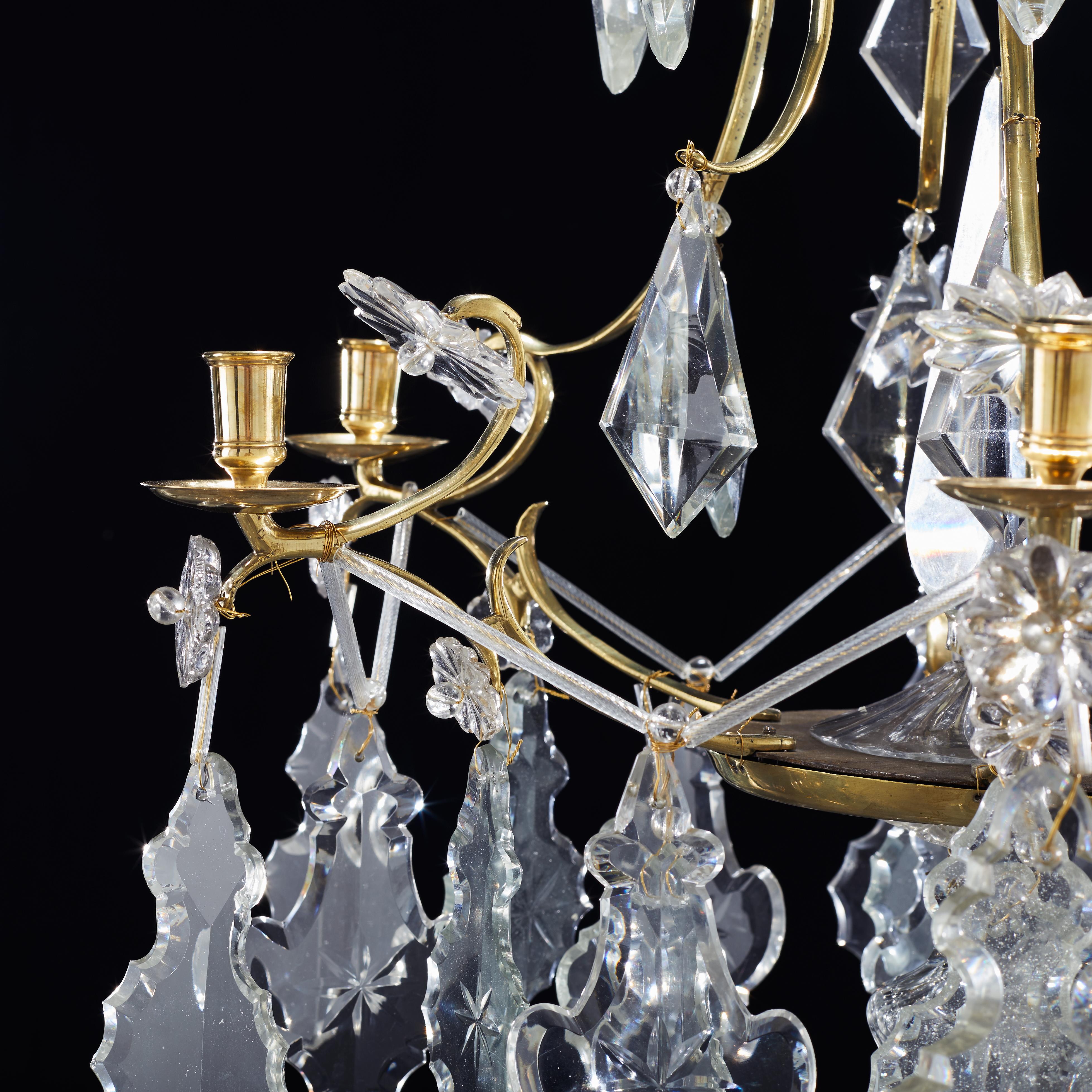 Swedish Rococo Chandelier, 18th Century In Good Condition In Stockholm, SE