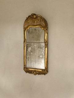 Swedish Rococo Giltwood Mirror, Stockholm, c. 1750s