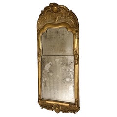 Swedish Rococo Giltwood Mirror, Stockholm, c. 1750s