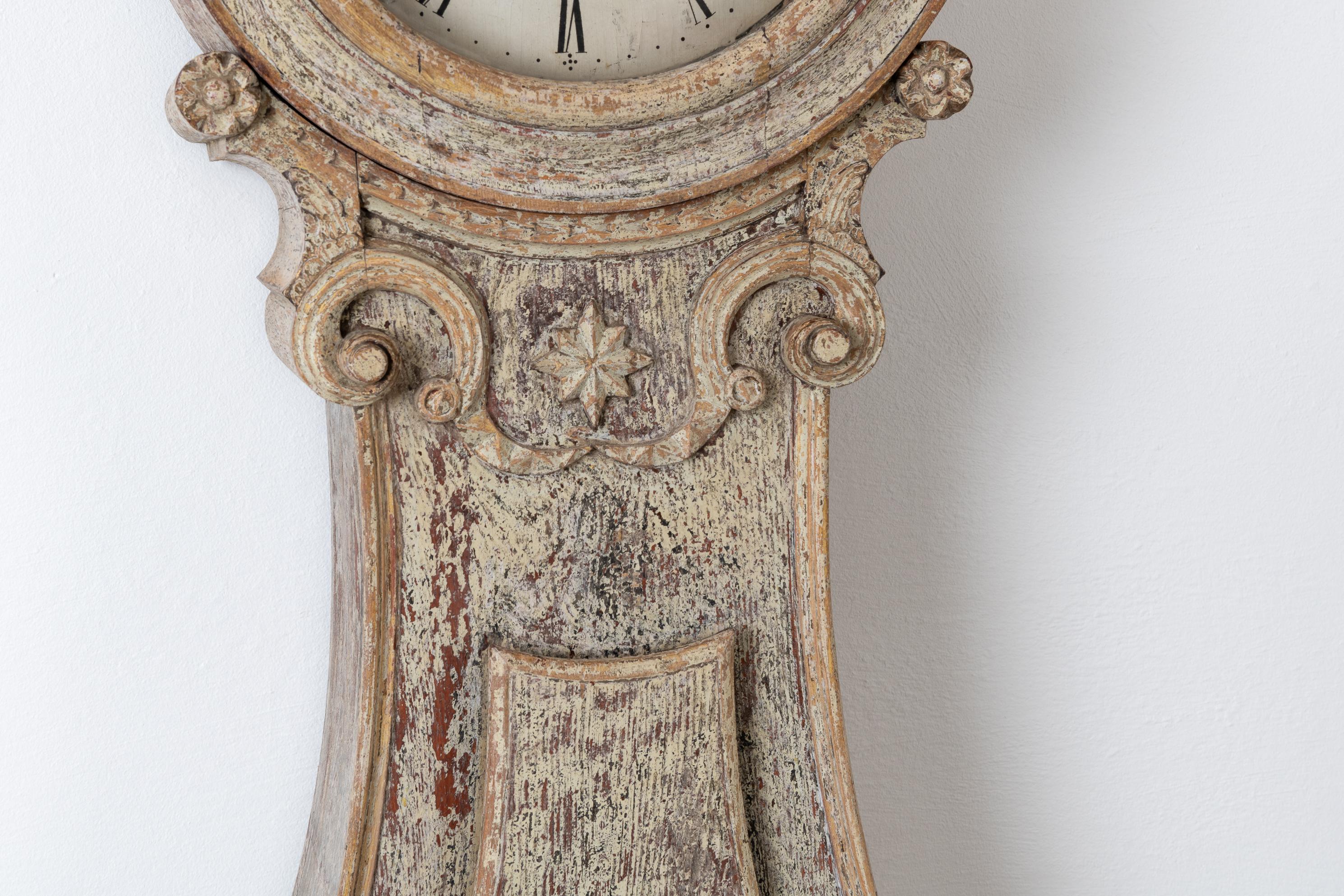 Swedish Rococo Long Case Clock 4