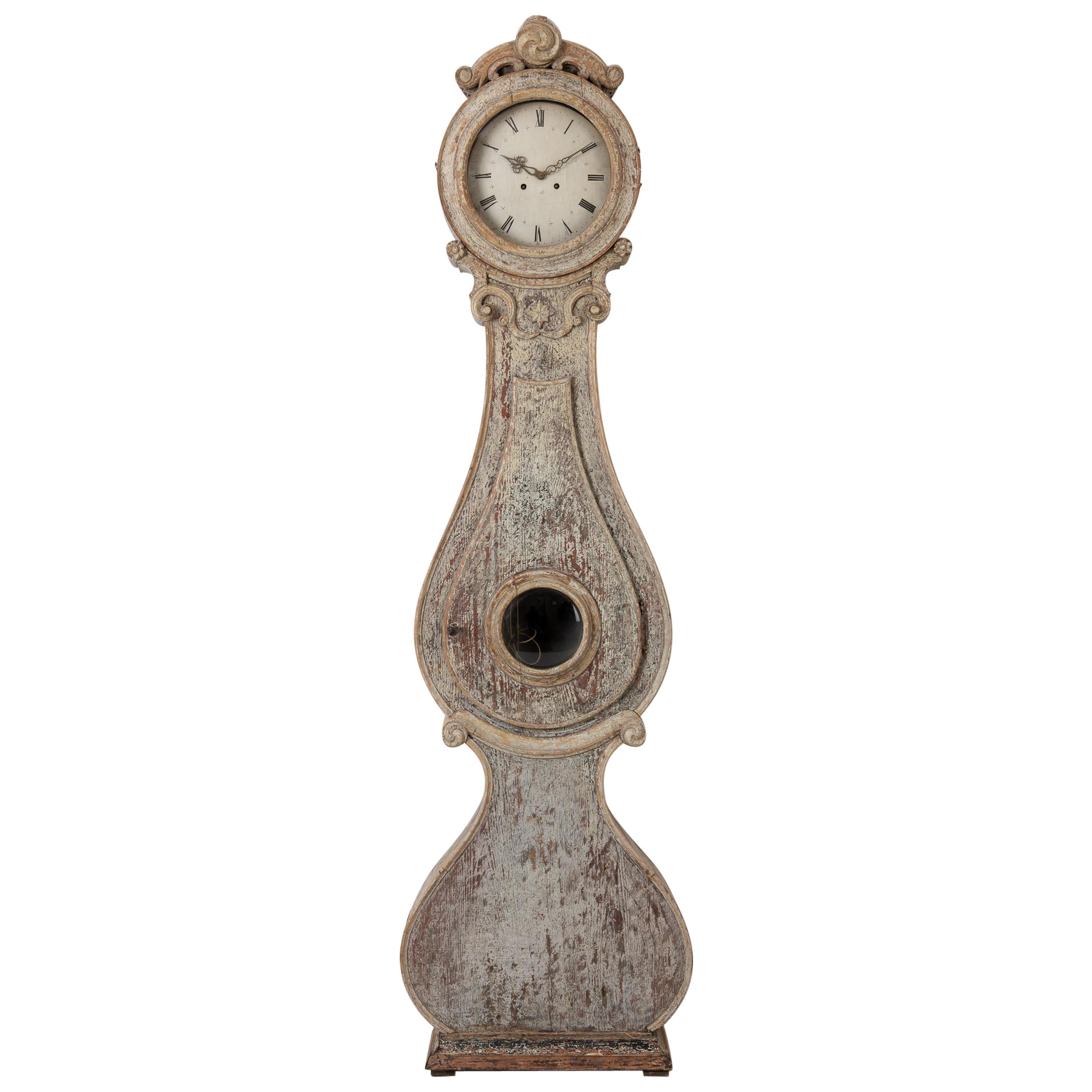 Swedish Rococo Long Case Clock