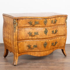 Swedish Rococo Marquetry Bombay Commode, circa 1750-70