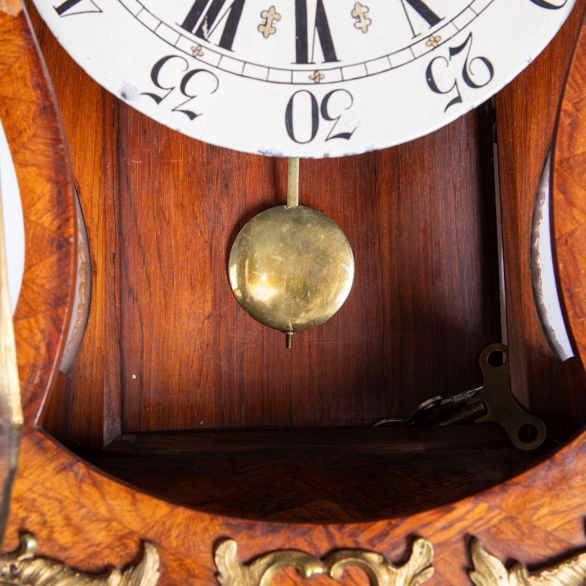 Swedish Rococo Ormolu Bracket Clock by Petter Söderman, Stockholm For Sale 4