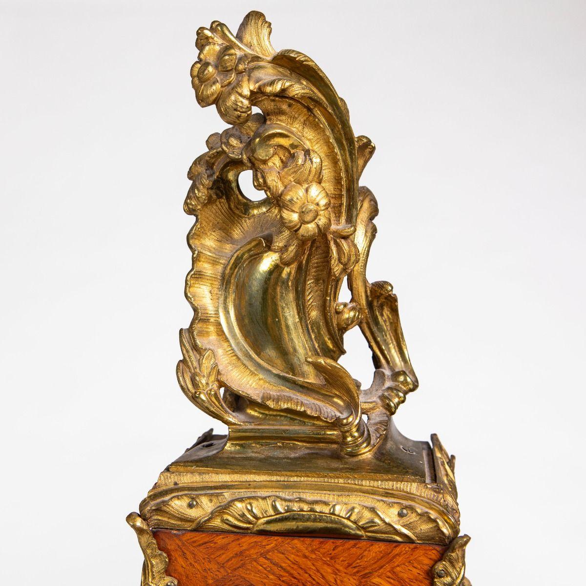 Swedish Rococo Ormolu Bracket Clock by Petter Söderman, Stockholm For Sale 6