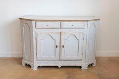 Swedish Rococo Period 18th Century Buffet from Värmland with Canted Side Posts