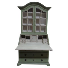 Swedish Rococo Secretary Hutch