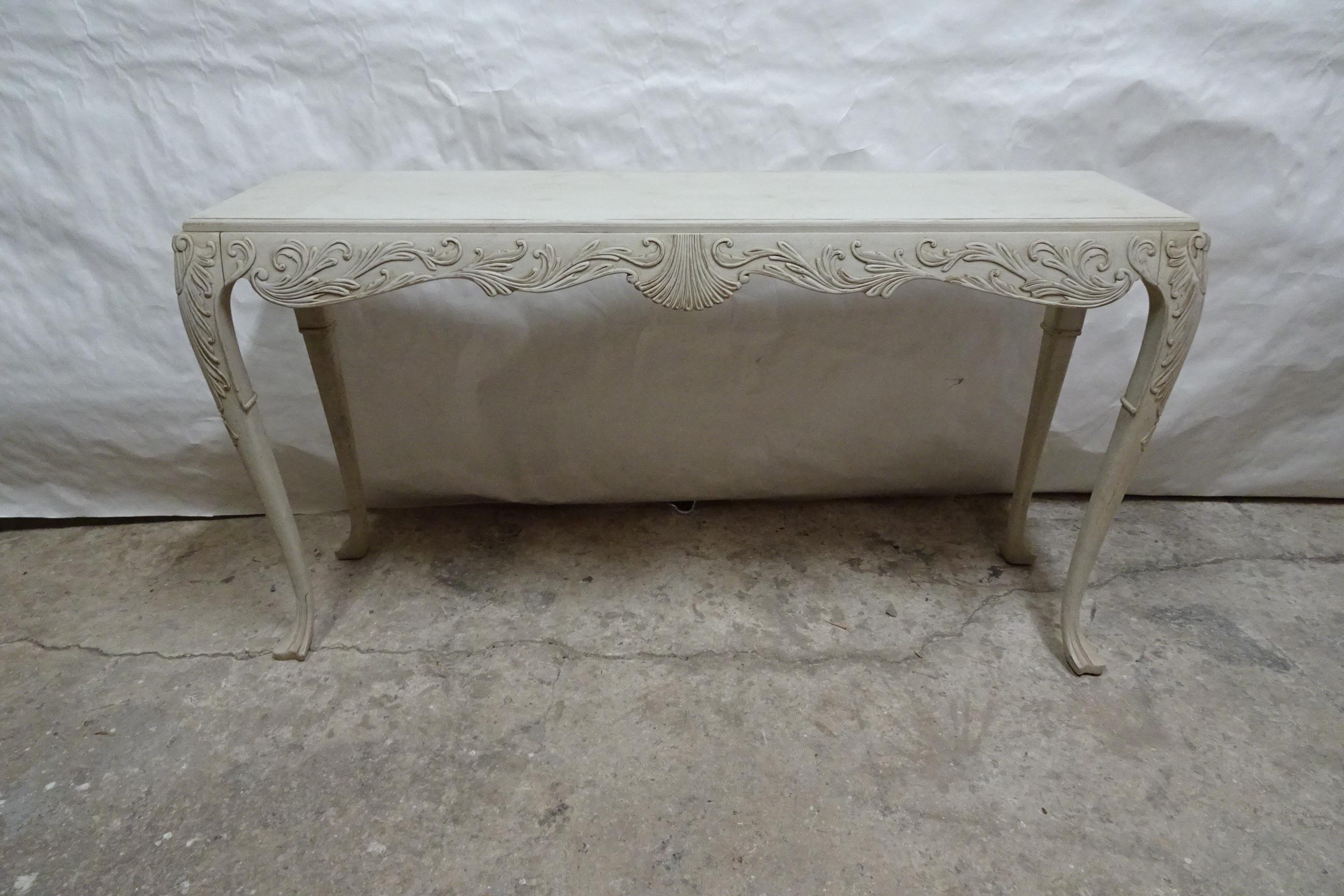 Swedish Rococo Style Console Table In Good Condition For Sale In Hollywood, FL