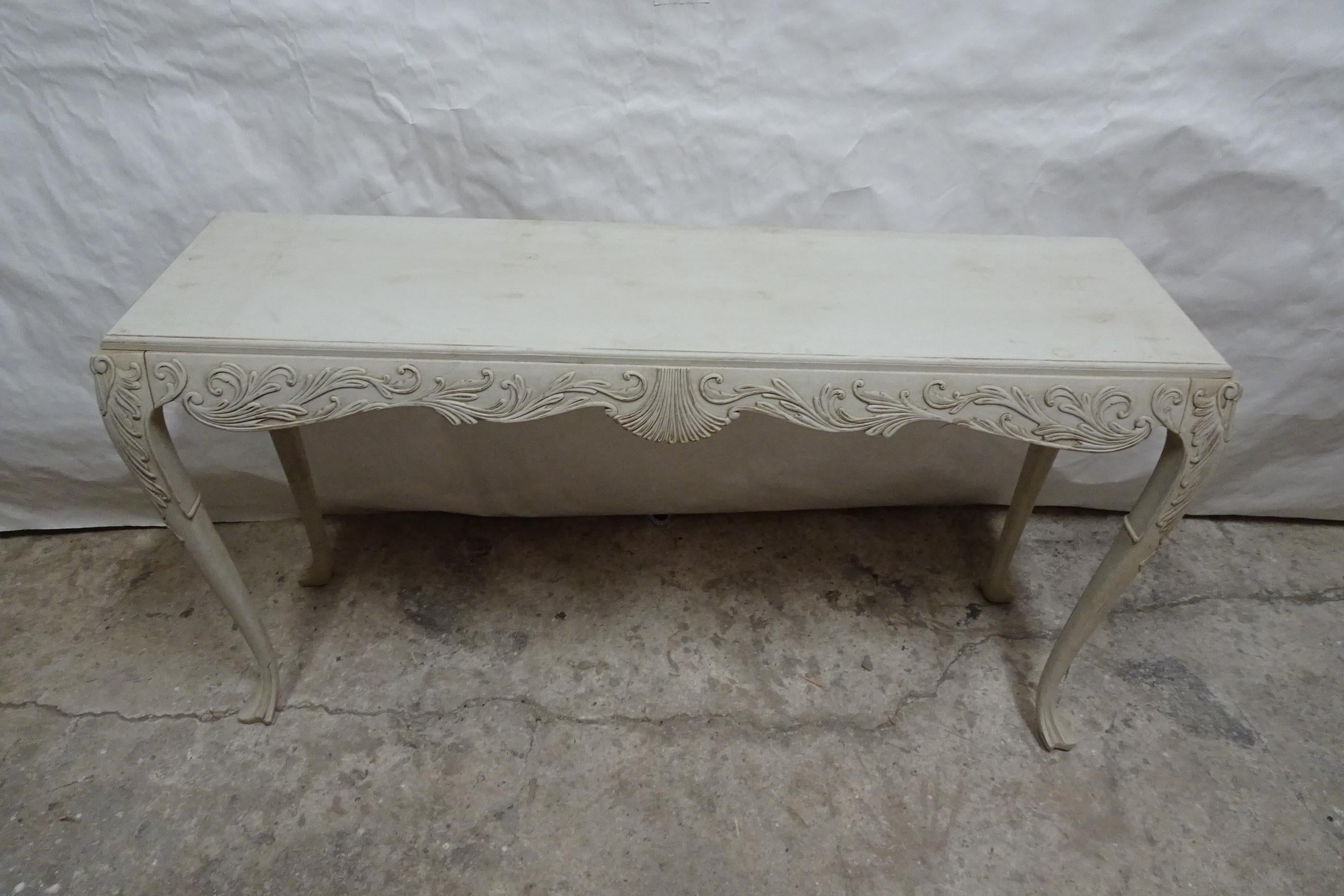Mid-20th Century Swedish Rococo Style Console Table For Sale