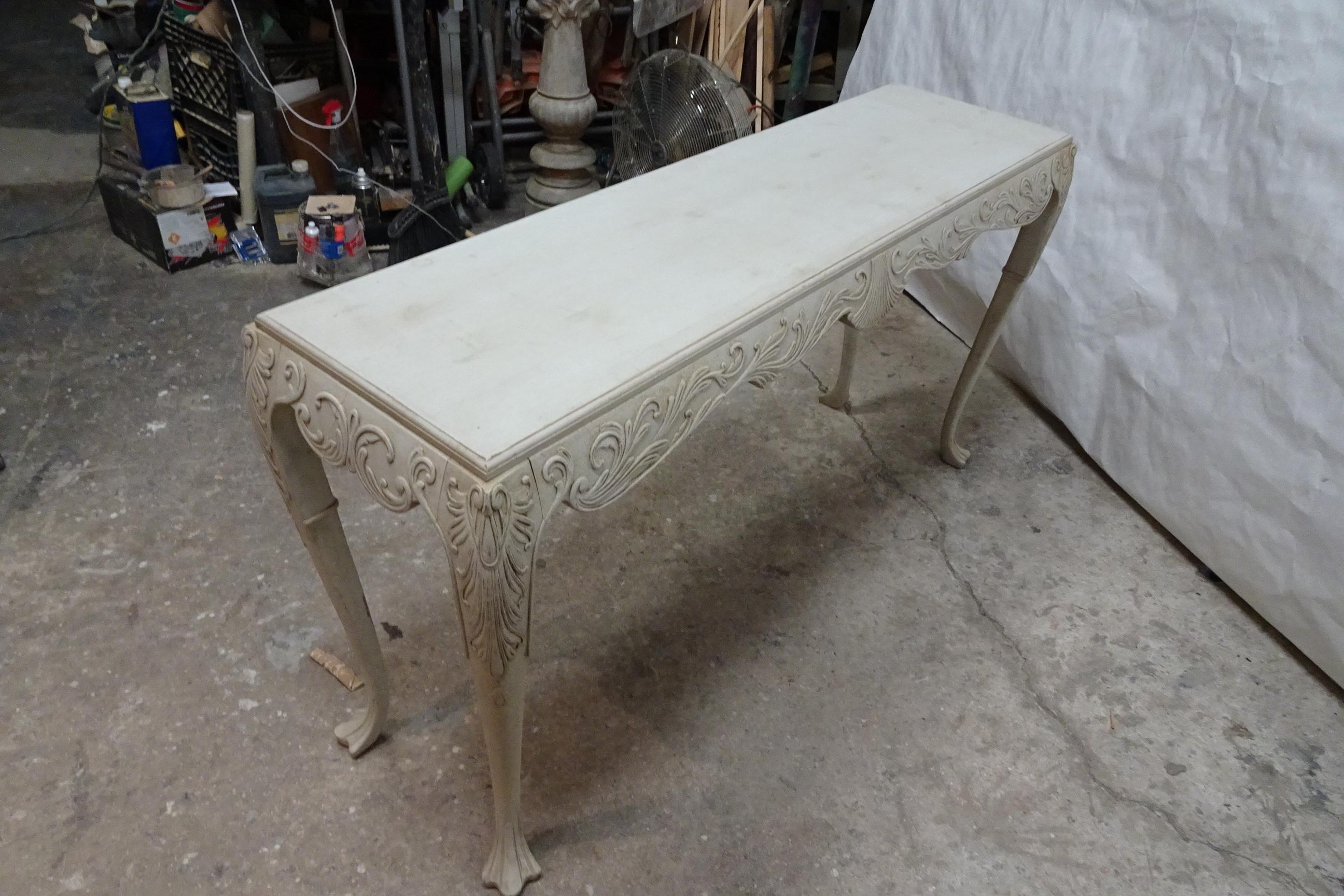 Swedish Rococo Style Console Table For Sale 3