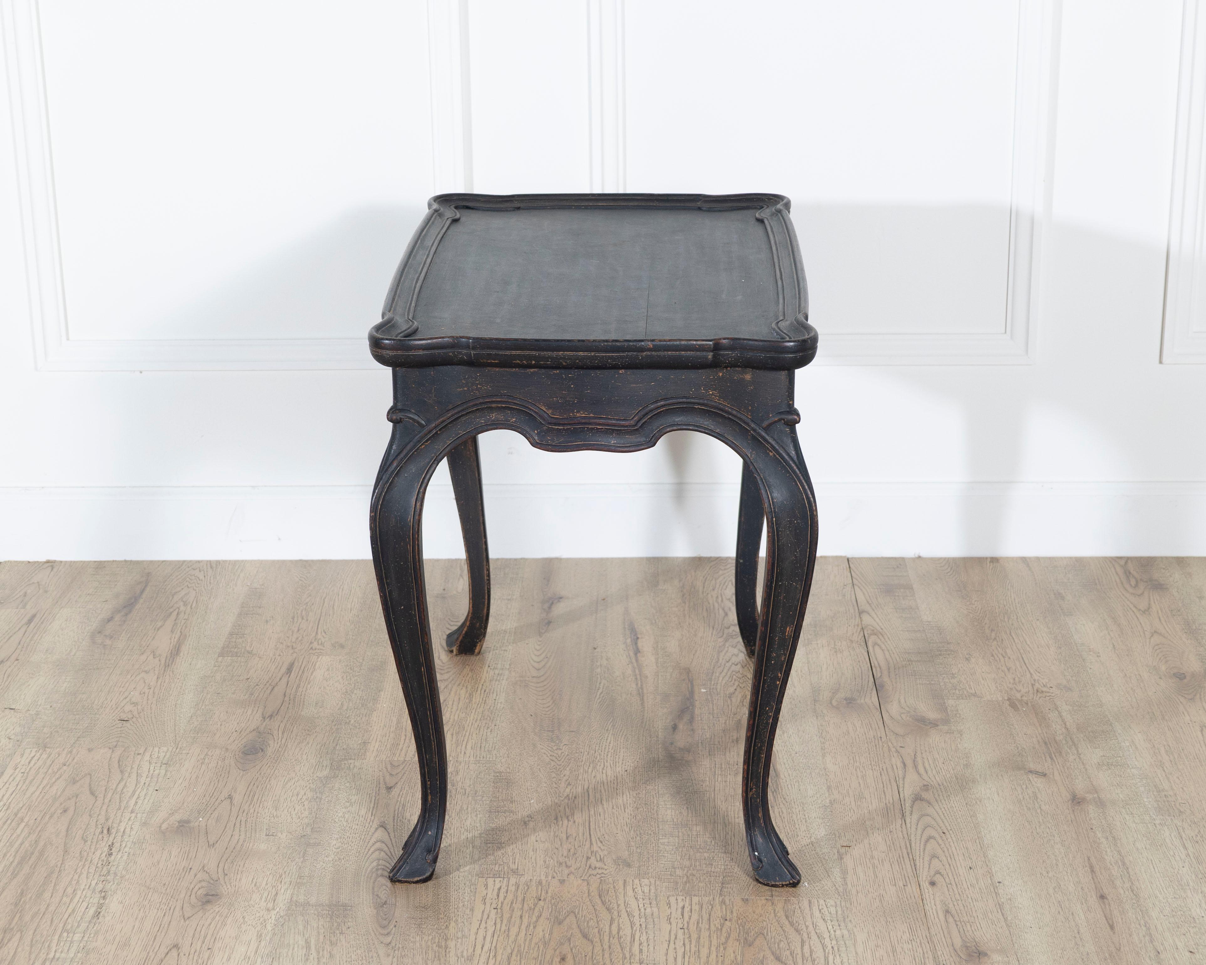 Early 20th Century Swedish Rococo Style Painted Coffee Table, Circa 1910 For Sale