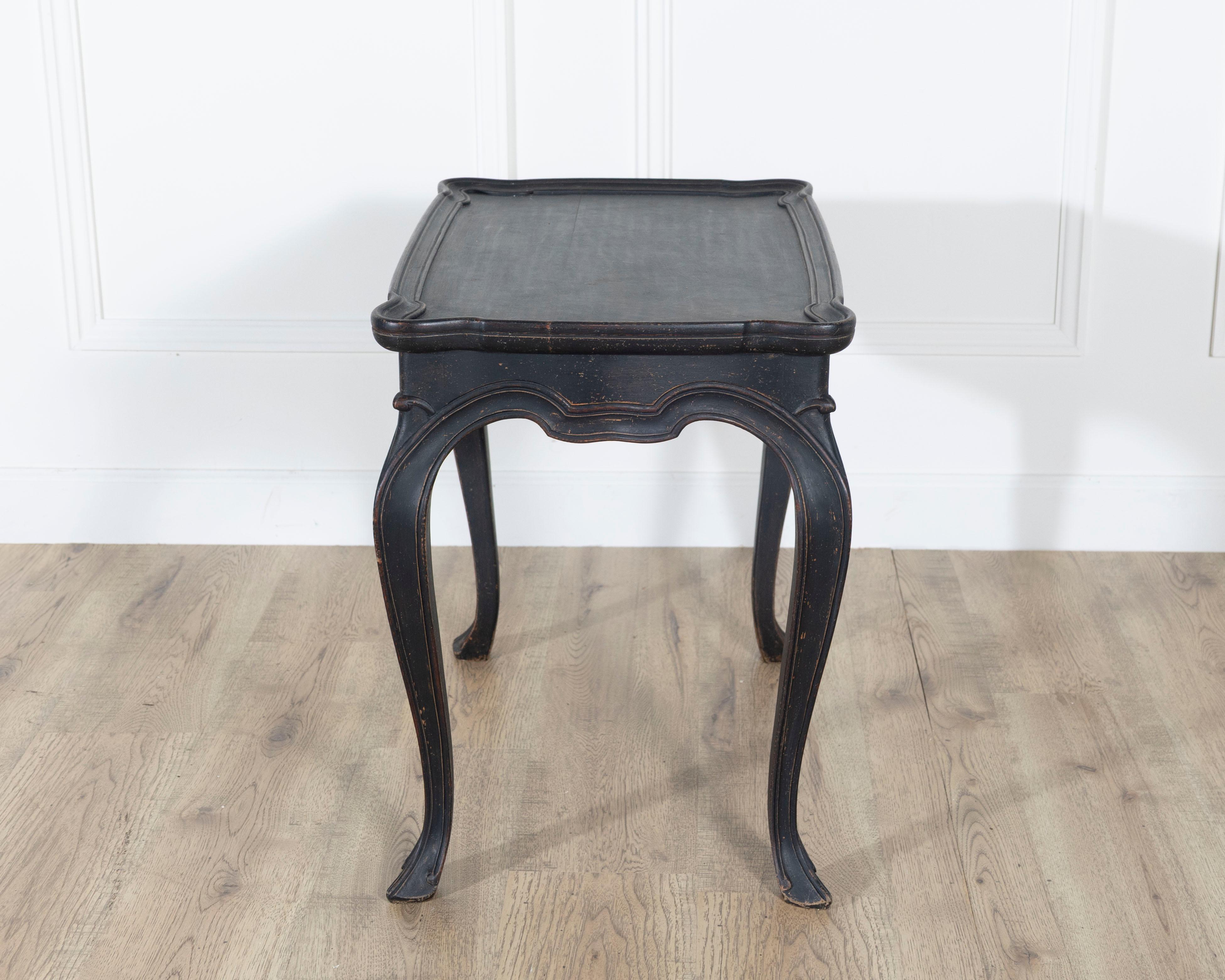 Swedish Rococo Style Painted Coffee Table, Circa 1910 For Sale 1