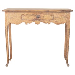 Antique Swedish Rococo Table in Original Paint