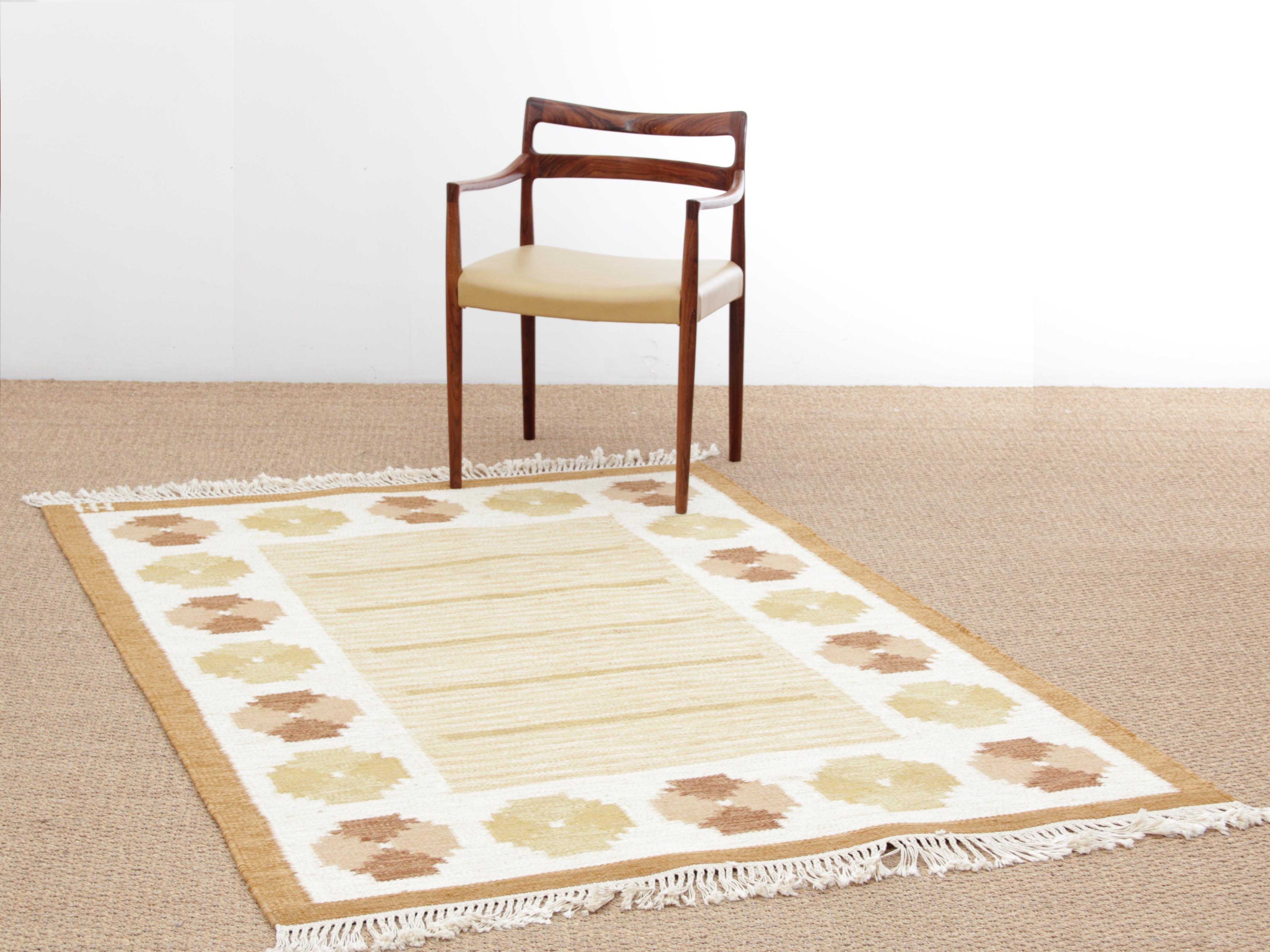 Swedish Rolakan Carpet Handwoven Wool 1