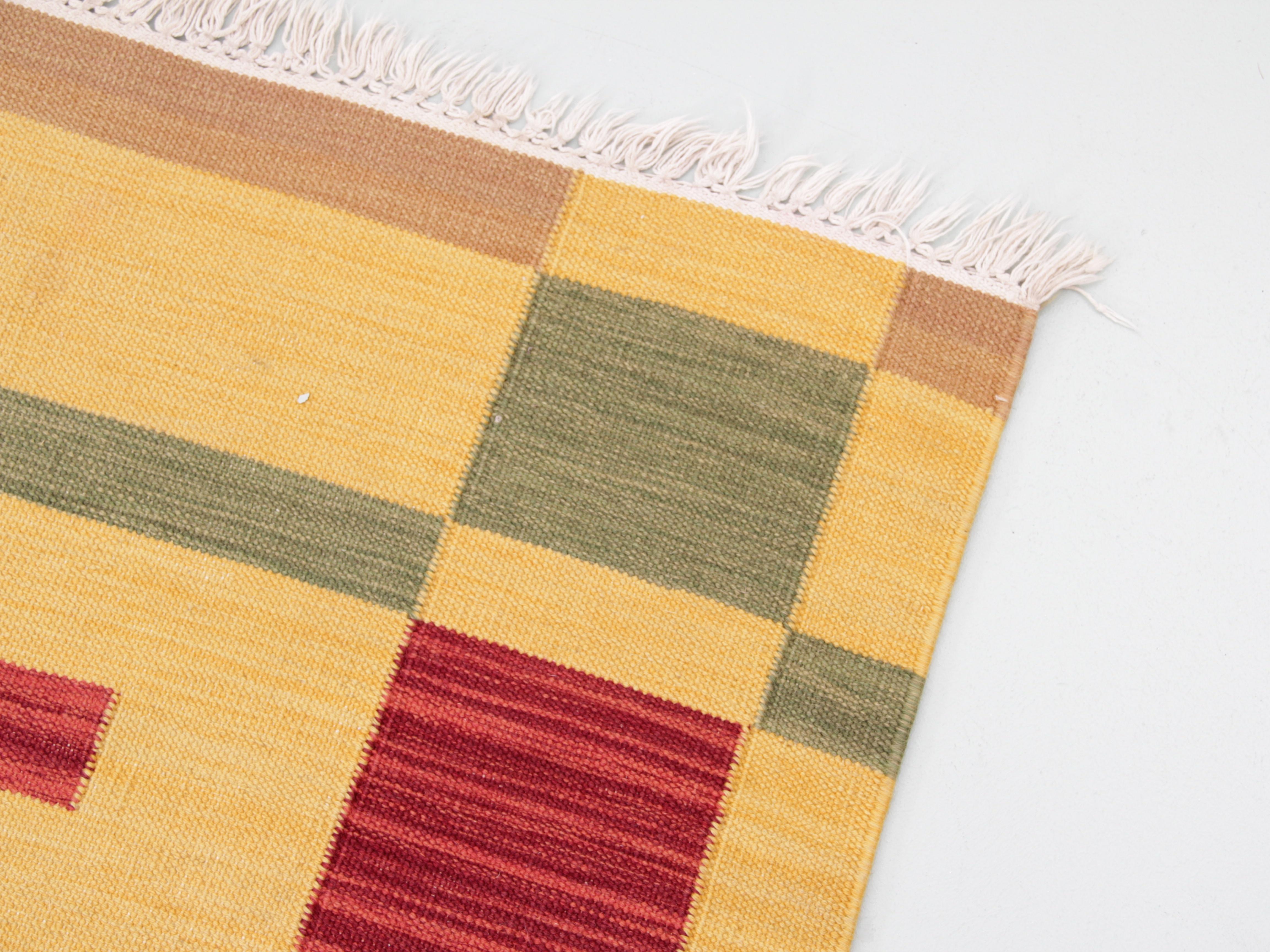 Swedish Rolakan Carpet Hand Woven Wool 1