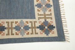 Swedish Röllakan Rug, Fredrik Fiedler, circa 1950s