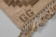 Swedish röllakan rug Gitt Grännsjö-Carlsson brown