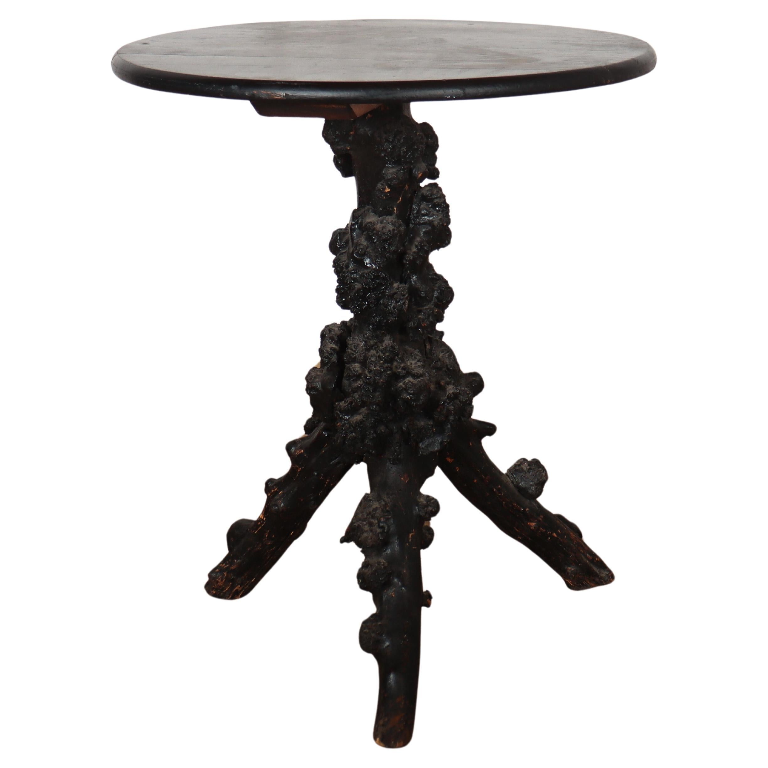 Swedish Root Lamp Table For Sale