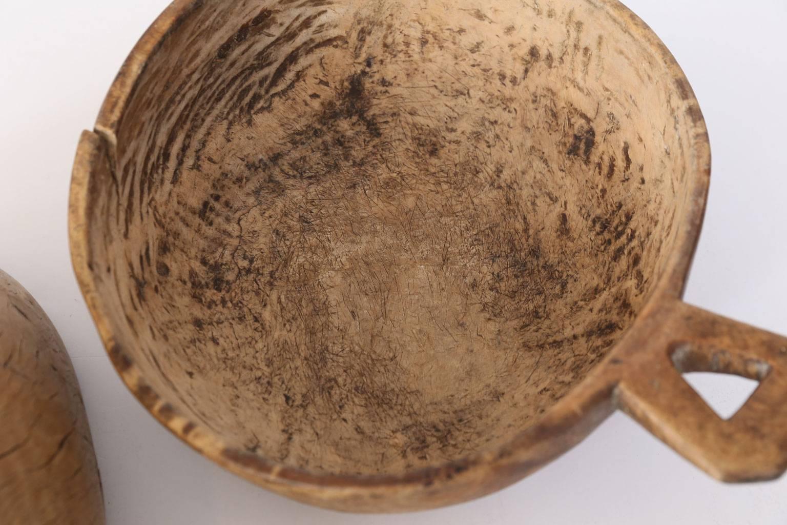 Hand-Carved Swedish Root Wood Bowl