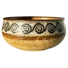 Ciotola decorativa in ceramica di Rörstrand Drejargruppen, 1974