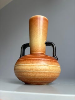 Swedish Rörstrand Ceramic Handle Vase, Mid-Century Modern, 1960s