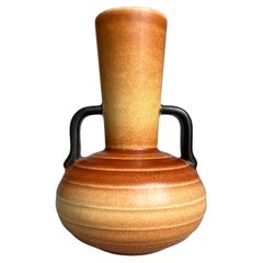 Swedish Rörstrand Ceramic Handle Vase, Mid-Century Modern, 1960s