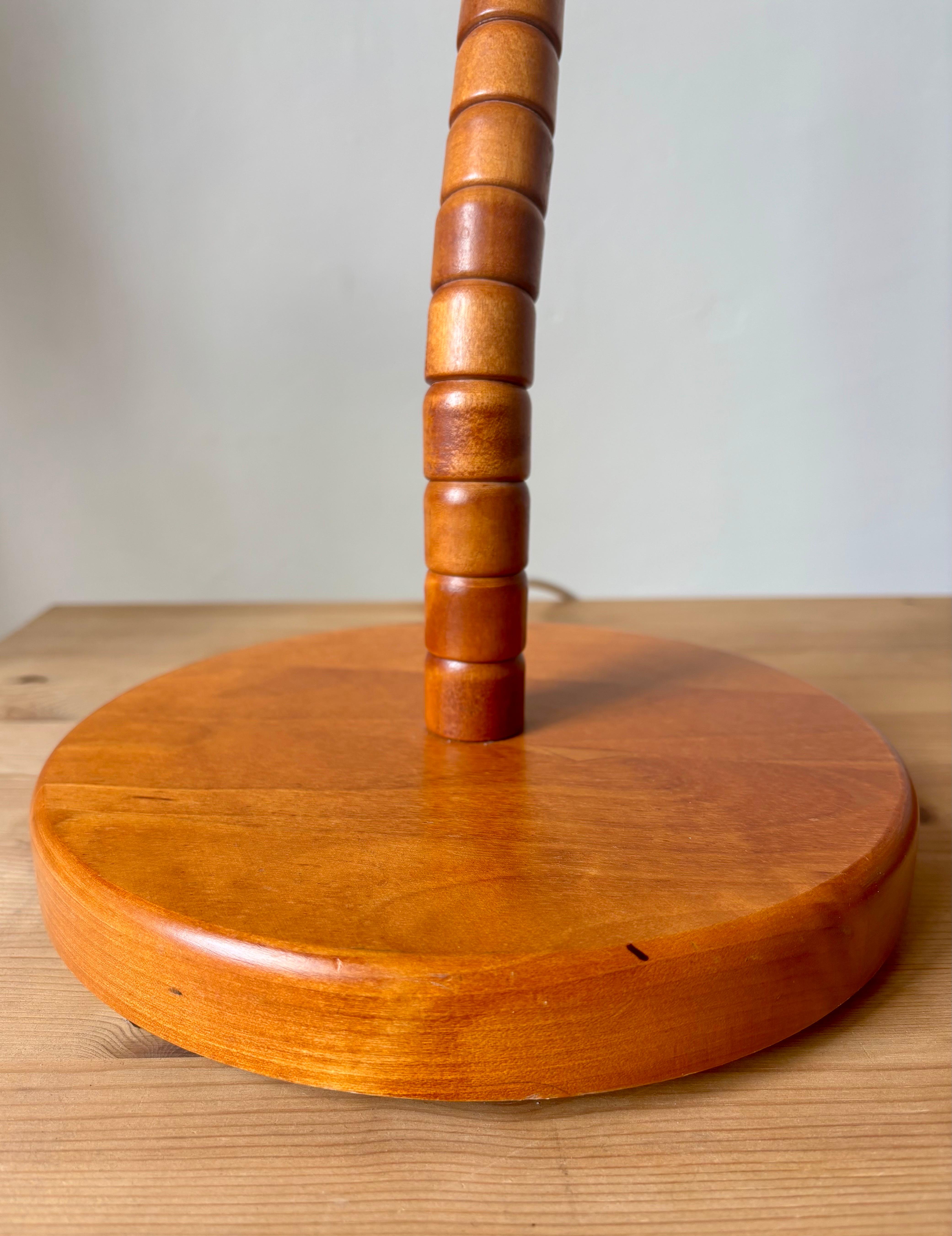Lampade svedesi a collo di cigno con paralume a rosa, stile Art Déco, anni '60 in vendita 3