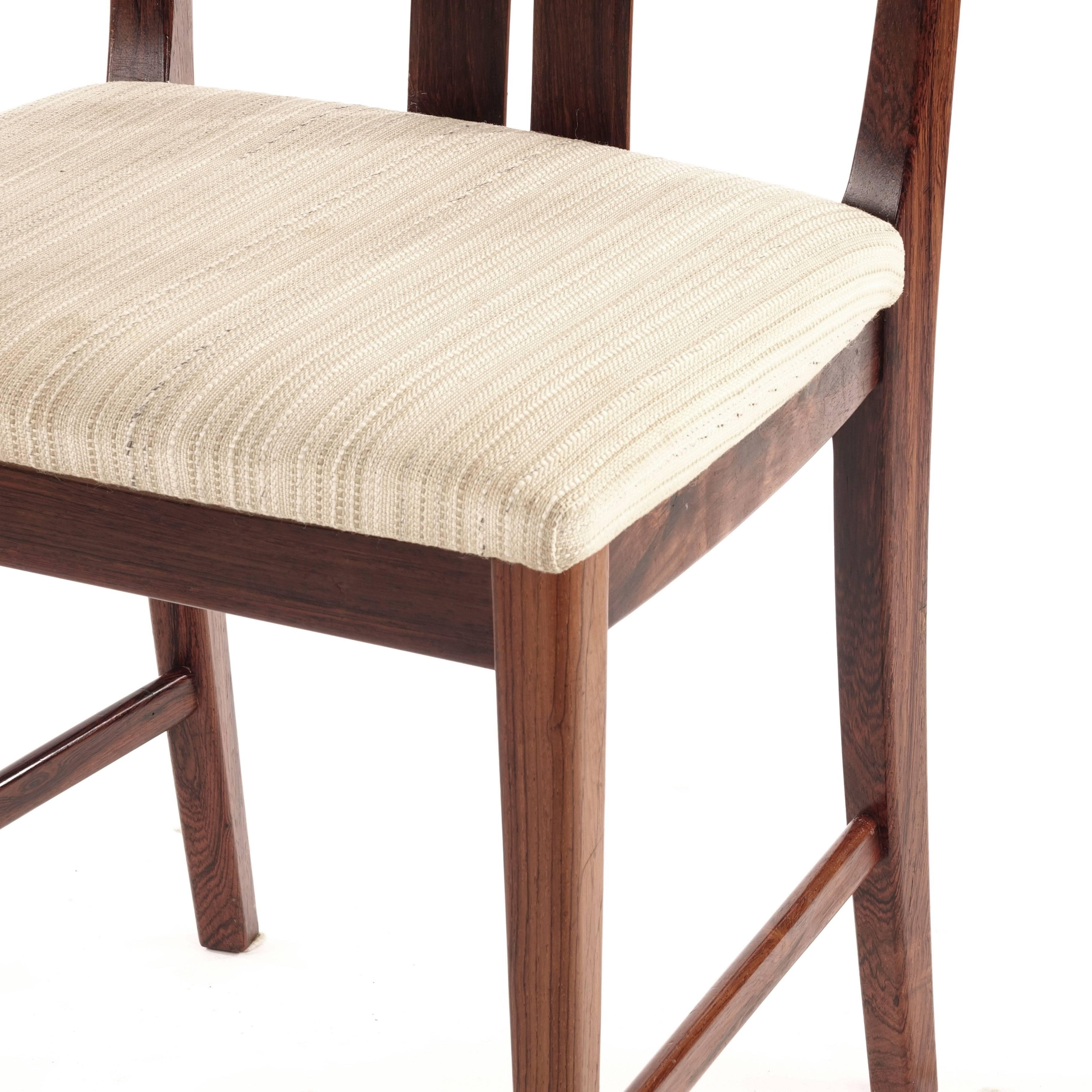 Swedish Rosewood chairs, Designed by Bertil Fridhagen, 1960s In Good Condition For Sale In Singapore, SG