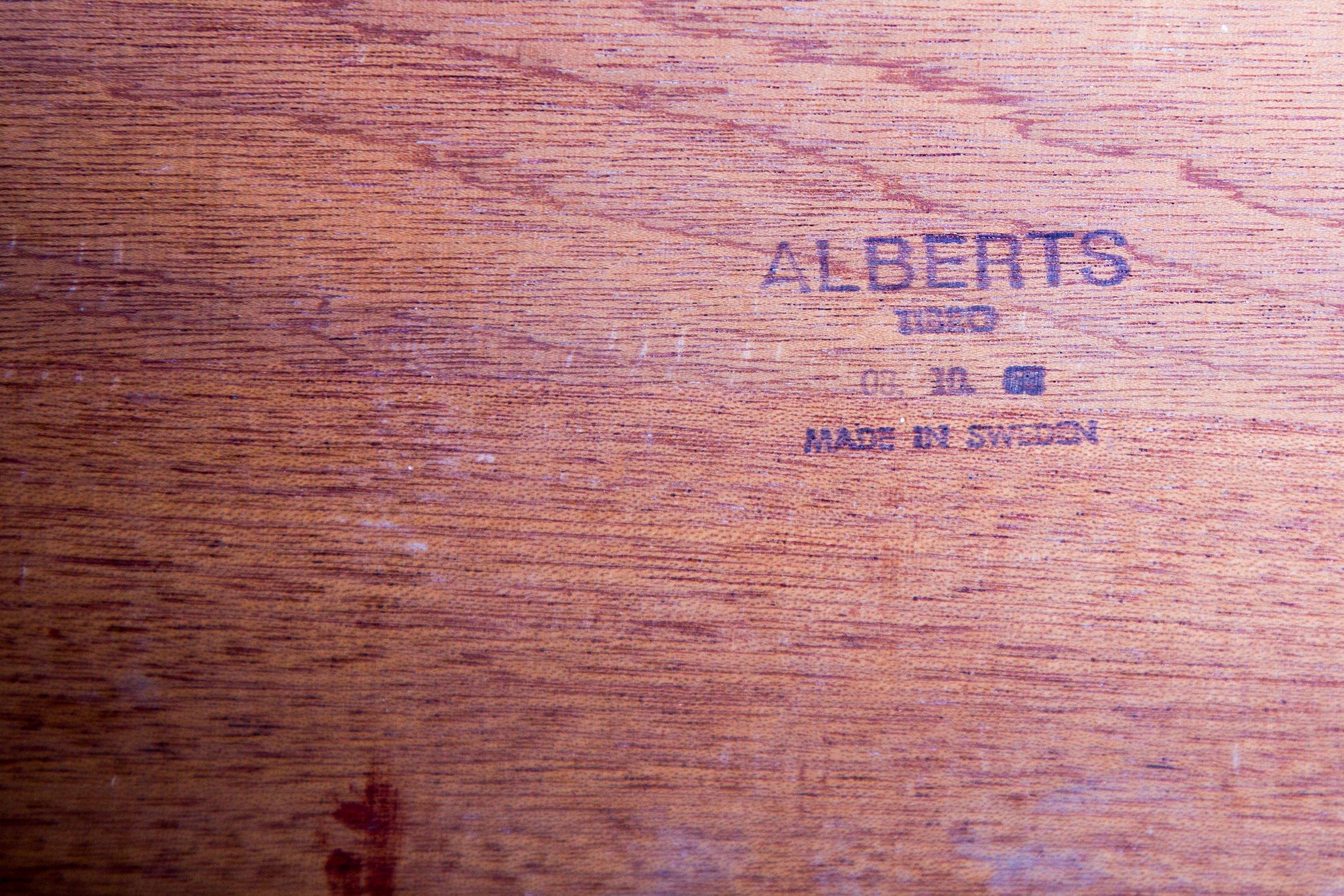 Mid-20th Century Swedish Rosewood Coffee Table by Alberts Tribro, 1960s For Sale