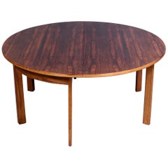 Swedish Rosewood Folding Coffee Table by Sven Staaf, 1950s