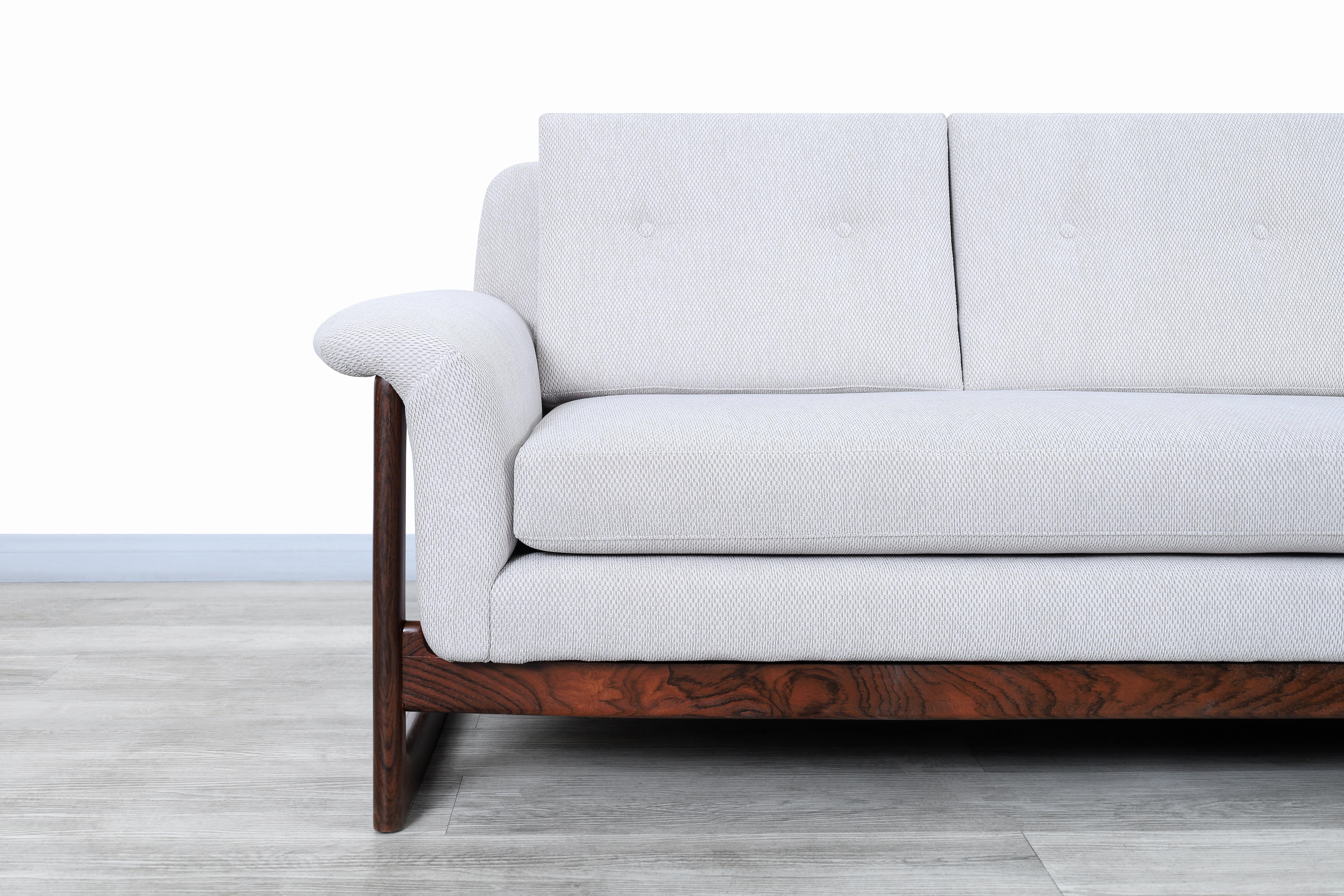 Swedish Rosewood Sofa by Folke Ohlsson for Dux 1