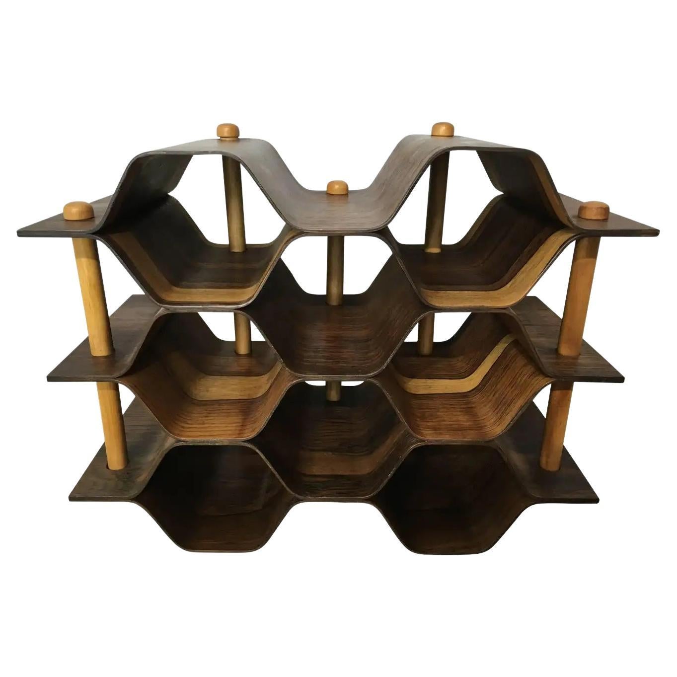 Torsten Johansson Wine Rack by Ab Formträ in Sweden For Sale at 1stDibs
