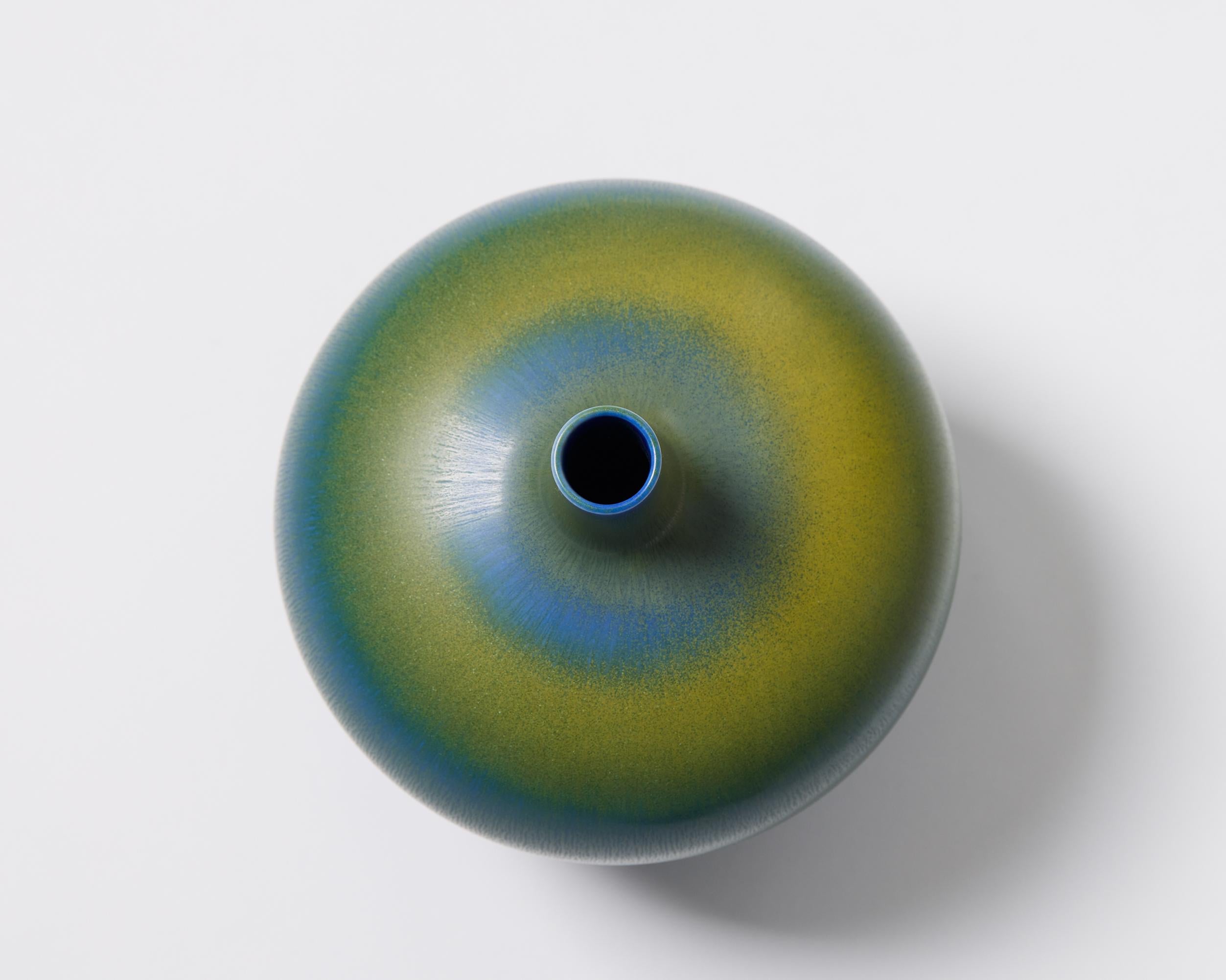 Vase rond suédois bleu de Berndt Friberg Gustavsberg des années 1960 en vente 2
