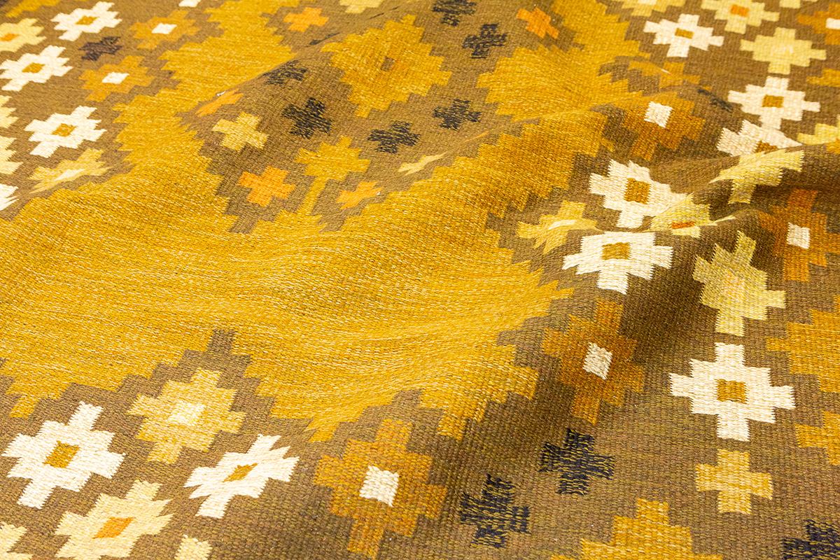 20th Century Swedish Rug Cross Design Mollaianrugs Collection For Sale