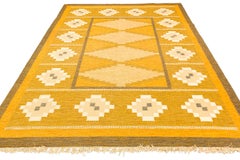 Schwedischer Flachgewebe-Teppich von Ingegerd Silow