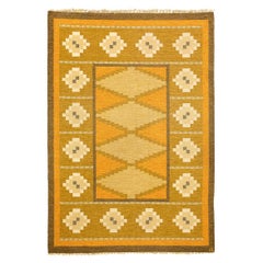 Swedish Rug Flat-weave By Ingegerd Silow