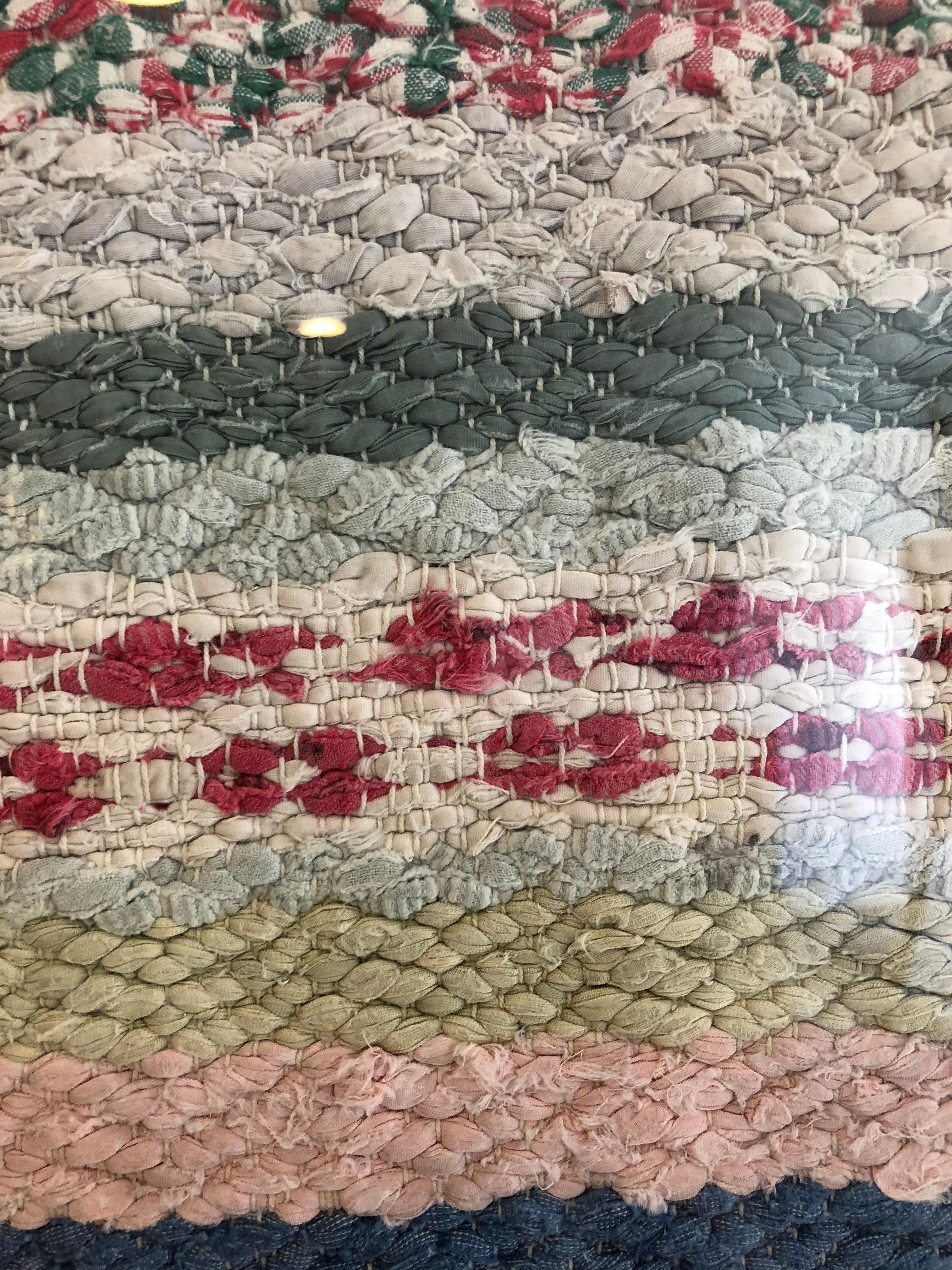 Swedish Rug in Acrylic Frame In Good Condition For Sale In Corona del Mar, CA