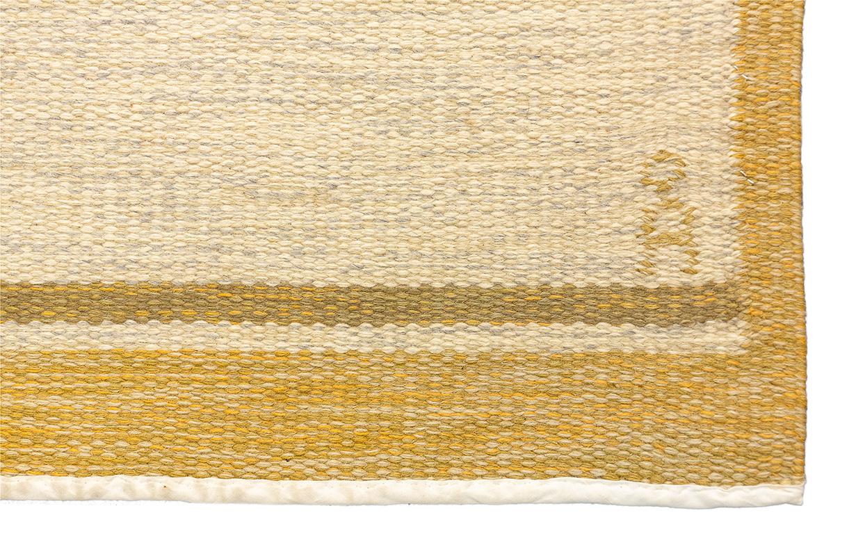 Scandinavian Modern Swedish Rug Minimalist Design OA Mollaianrugs Collection For Sale