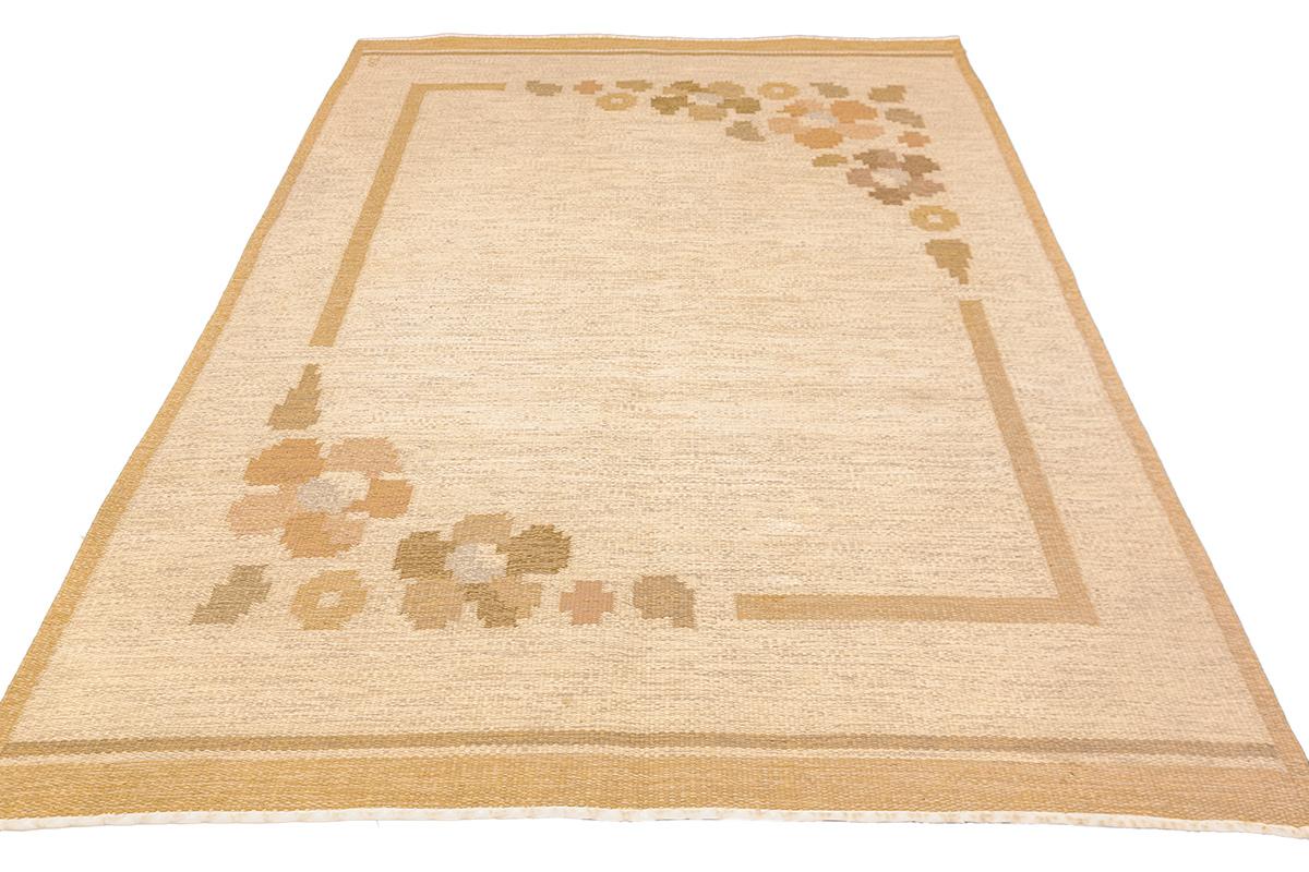 Scandinavian Swedish Rug Minimalist Design OA Mollaianrugs Collection For Sale