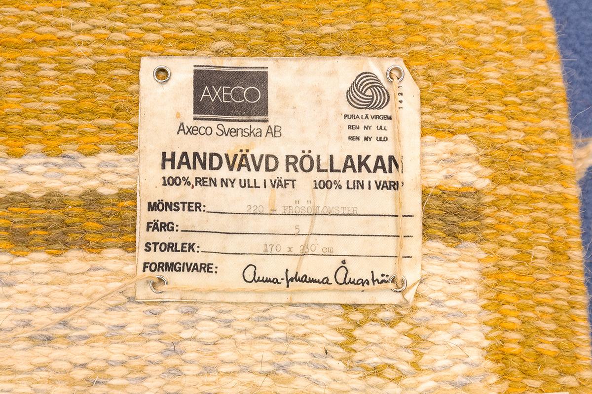 Wool Swedish Rug Minimalist Design OA Mollaianrugs Collection For Sale