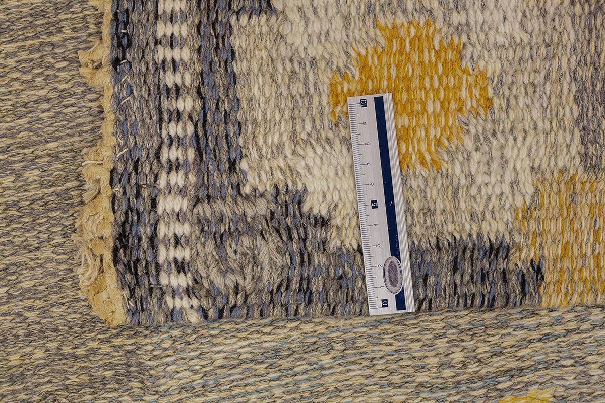 20th Century Swedish Rug Minimalist Design Runner Size For Sale