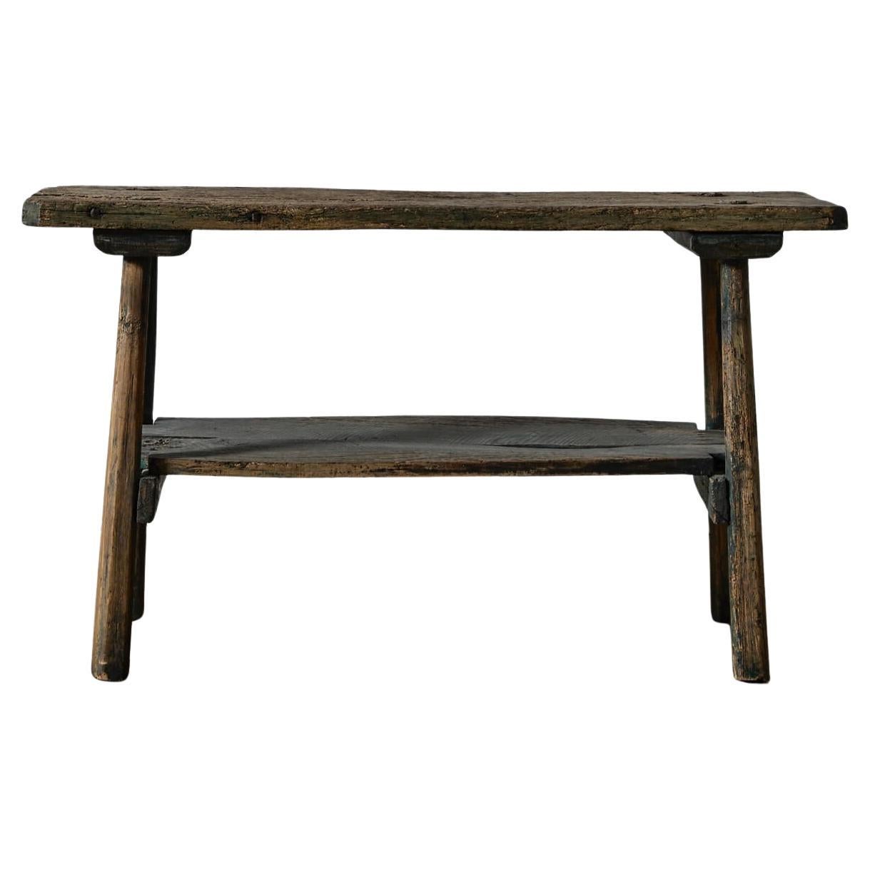 Etagère suédoise rustique à deux niveaux en vente