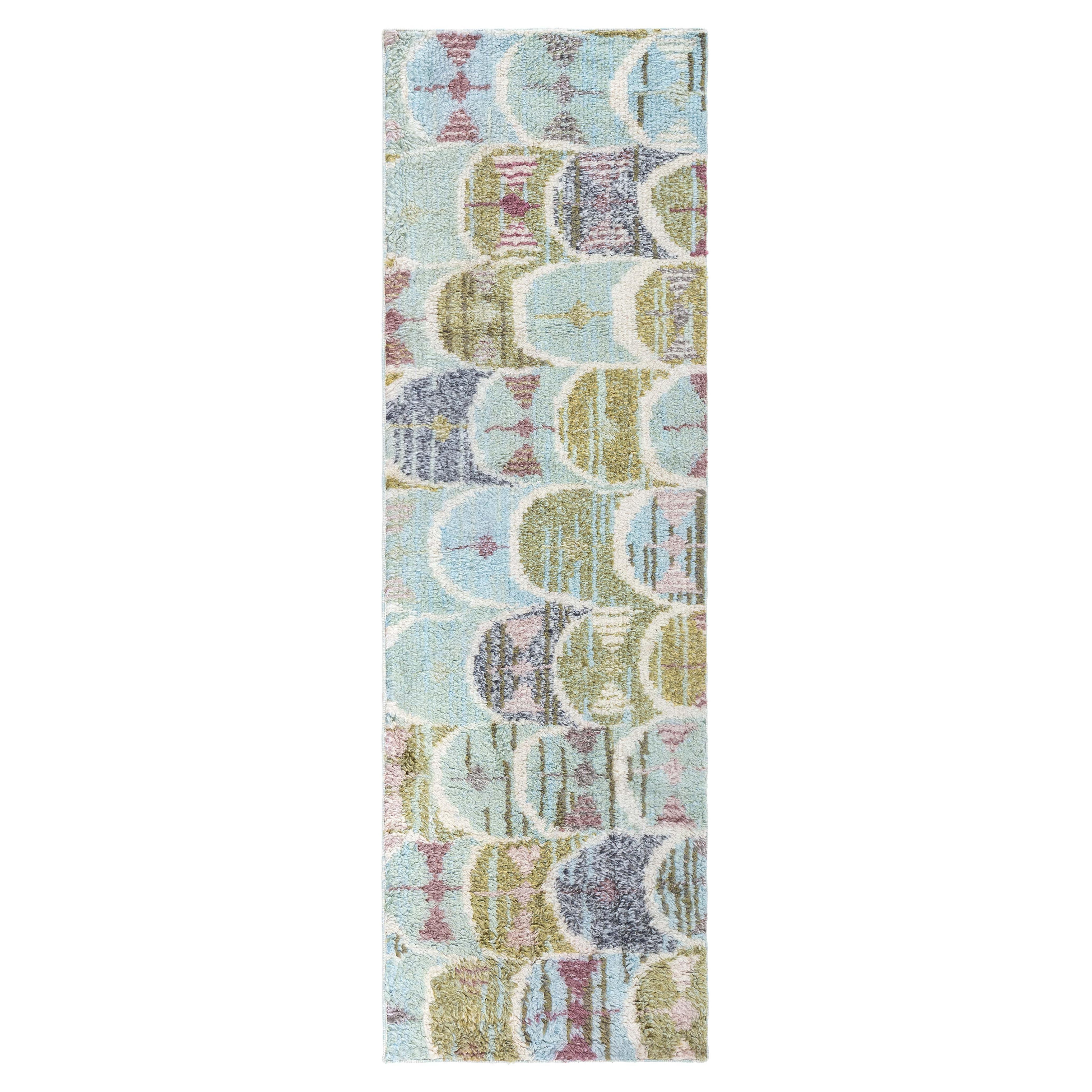 Schwedischer Rya-Fragment-Läufer von Doris Leslie Blau im Angebot