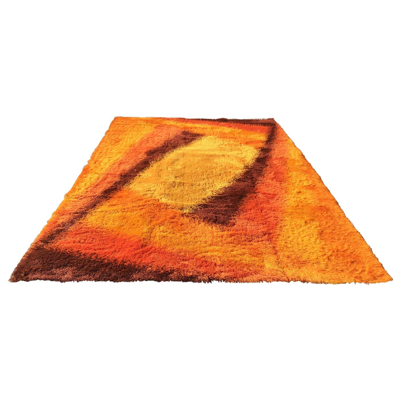 Swedish Rya Rug at 1stDibs | pythagoras handwoven rug, what is a rya rug